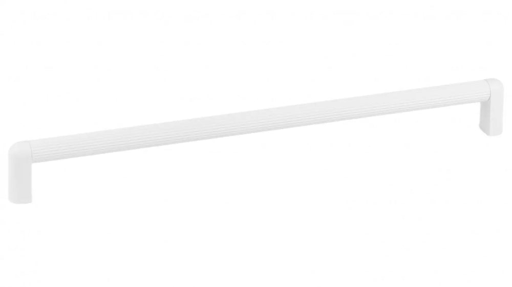 Mâner mobilier Viefe Riss Mini, alb mat, 335 mm (interax 320 mm)