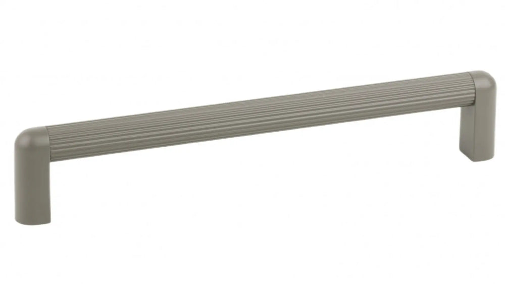 Mâner mobilier Viefe Riss Mini, gri mușchi, 207 mm (interax 192 mm)