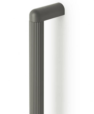 Mâner mobilier Viefe Riss Mini, gri mușchi, 335 mm (interax 320 mm)