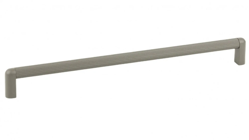 Mâner mobilier Viefe Riss Mini, gri mușchi, 335 mm (interax 320 mm)