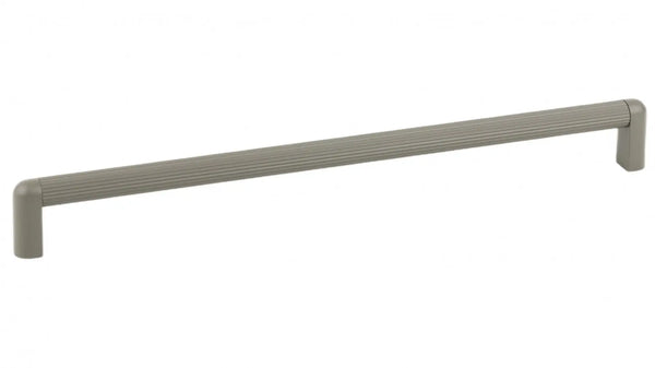 Mâner mobilier Viefe Riss Mini, gri mușchi, 335 mm (interax 320 mm)