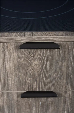 Mâner mobilier Viefe Ritta, negru mat, 130 mm (interax 64 mm)