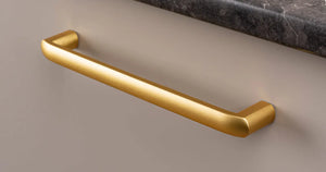 Mâner mobilier Viefe Roma, auriu periat, 335 mm (interax 320 mm)