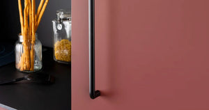 Mâner mobilier Viefe Roma, negru mat, 175 mm (interax 160 mm)