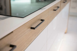 Mâner mobilier Viefe Roma, negru mat, 207 mm (interax 192 mm) - imagine 4
