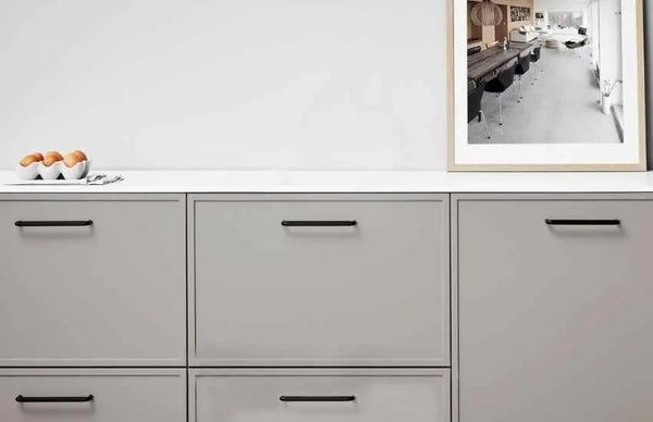 Mâner mobilier Viefe Roma, negru mat, 335 mm (interax 320 mm) - imagine 3