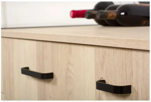 Mâner mobilier Viefe Sense Mini, negru mat, 103 mm (interax 96 mm)