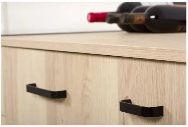 Mâner mobilier Viefe Sense Mini, negru mat, 103 mm (interax 96 mm)