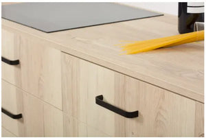 Mâner mobilier Viefe Sense Mini, negru mat, 167 mm (interax 160 mm)