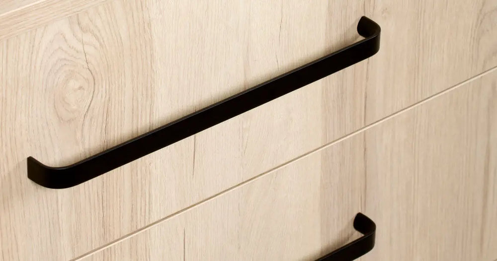 Mâner mobilier Viefe Sense Mini, negru mat, 263 mm (interax 256 mm)