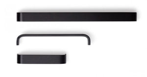Mâner mobilier Viefe Sense, negru periat, 135 mm (interax 128 mm) - imagine 2