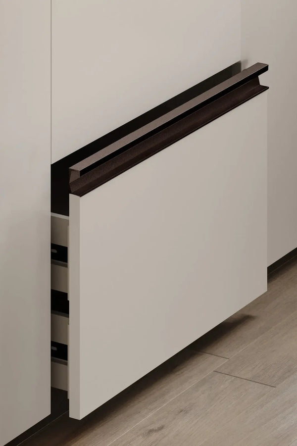 Mâner mobilier Viefe Six, maro metalic texturat, 397 mm - imagine 3