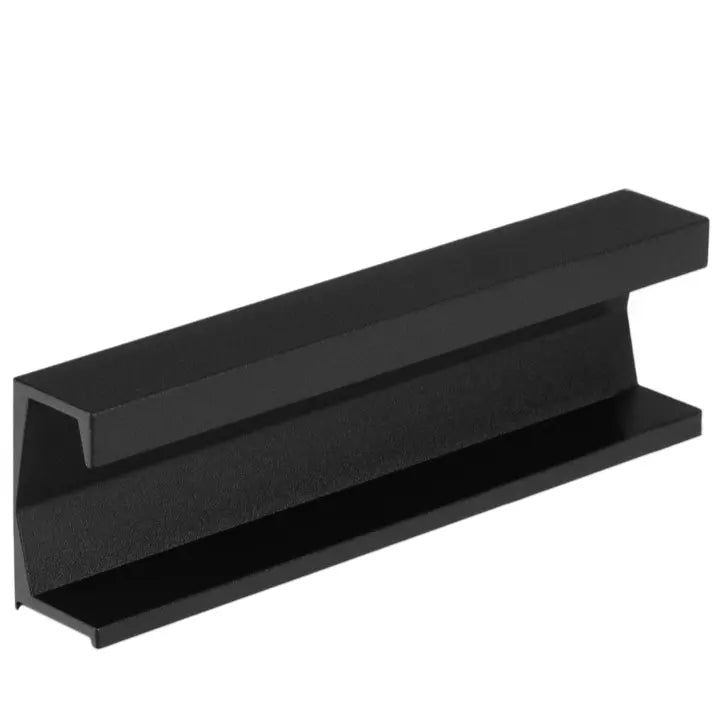 Mâner mobilier Viefe Six, negru lava texturat, 147 mm