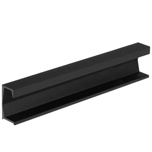 Mâner mobilier Viefe Six, negru lava texturat, 297 mm