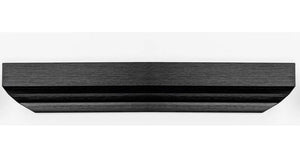 Mâner mobilier Viefe Skala, negru periat, 350 mm (interax 256 mm)