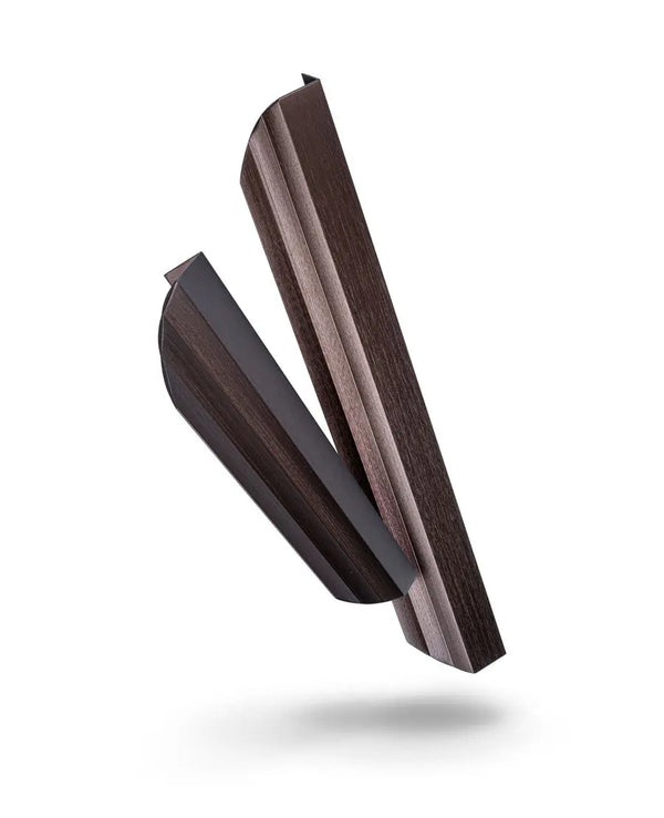 Mâner mobilier Viefe Skala, negru periat, 350 mm (interax 256 mm) - imagine 4
