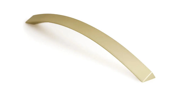 Mâner mobilier Viefe Smee, alamă periată, 166 mm (interax 160 mm)