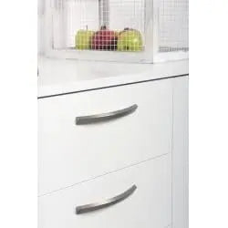 Mâner mobilier Viefe Smee, nichel periat, 166 mm (interax 160 mm) - imagine 2