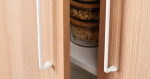 Mâner mobilier Viefe Soft, alb mat, 200 mm (interax 192 mm) - imagine 6