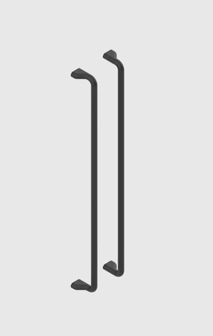 Mâner mobilier Viefe Soft, negru mat, 328 mm (interax 320 mm) - imagine 5