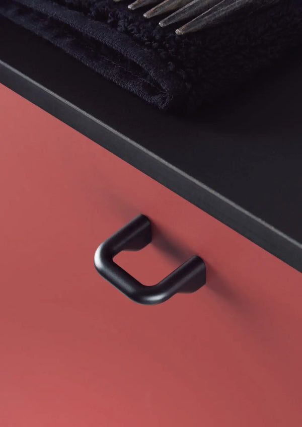 Mâner mobilier Viefe Soft, negru mat, 40 mm (interax 32 mm) - imagine 5