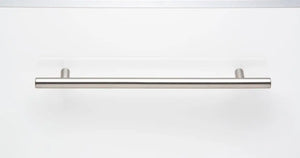 Mâner mobilier Viefe Tub, oțel inoxidabil, 192 mm (interax 128 mm)