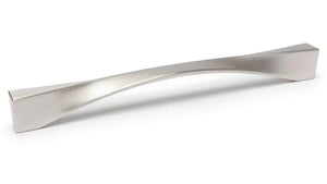 Mâner mobilier Viefe Twisted, nichel periat, 340 mm (interax 320 mm)