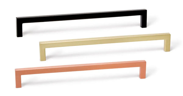 Mâner mobilier Viefe U, alamă periată, 168,5 mm (interax 160 mm) - imagine 4