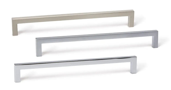 Mâner mobilier Viefe U, alamă periată, 168,5 mm (interax 160 mm) - imagine 5