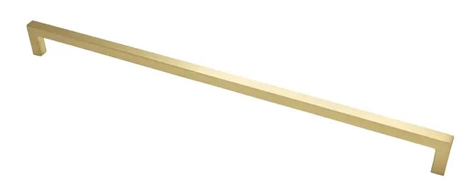 Mâner mobilier Viefe U, alamă periată, 500,5 mm (interax 492 mm)