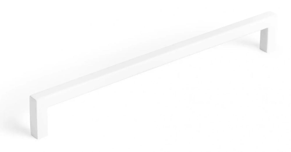 Mâner mobilier Viefe U, alb mat, 200,5 mm (interax 192 mm)