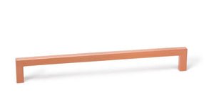 Mâner mobilier Viefe U, cupru periat, 328,5 mm (interax 320 mm)