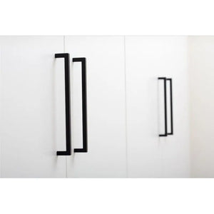 Mâner mobilier Viefe U, negru mat, 168,5 mm (interax 160 mm)