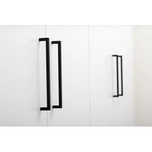 Mâner mobilier Viefe U, negru mat, 200,5 mm (interax 192 mm)