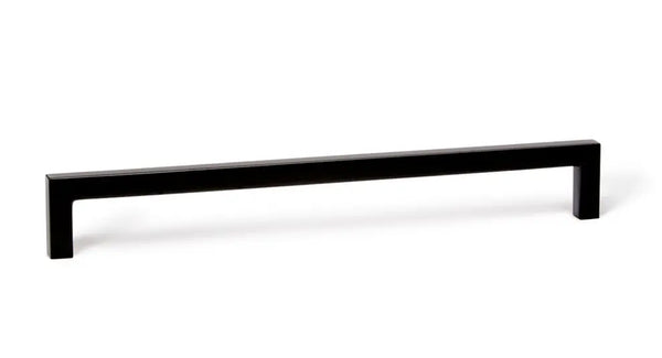 Mâner mobilier Viefe U, negru mat, 328,5 mm (interax 320 mm)