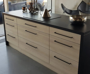 Mâner mobilier Viefe U, negru mat, 328,5 mm (interax 320 mm) - imagine 5