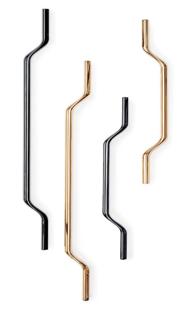 Mâner mobilier Viefe Valley, nichel negru lustruit, 330 mm (interax 256 mm)