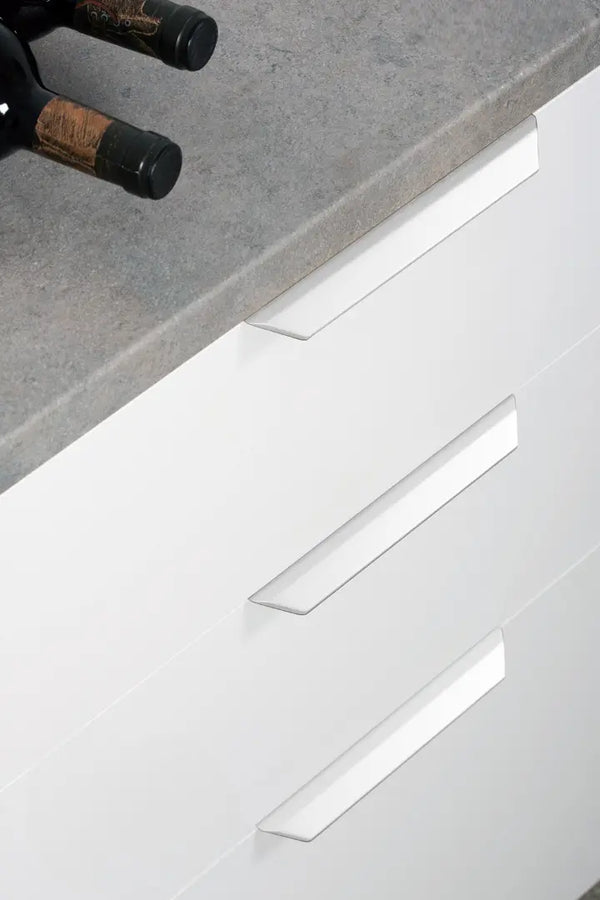 Mâner mobilier Viefe Vann, alb mat, 200 mm (interax 128 mm) - imagine 3