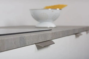 Mâner mobilier Viefe Vann, oțel inoxidabil, 350 mm (interax 256 mm) - imagine 3