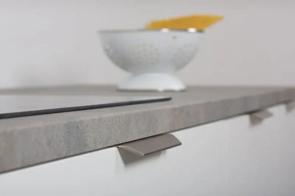 Mâner mobilier Viefe Vann, oțel inoxidabil, 350 mm (interax 256 mm) - imagine 3
