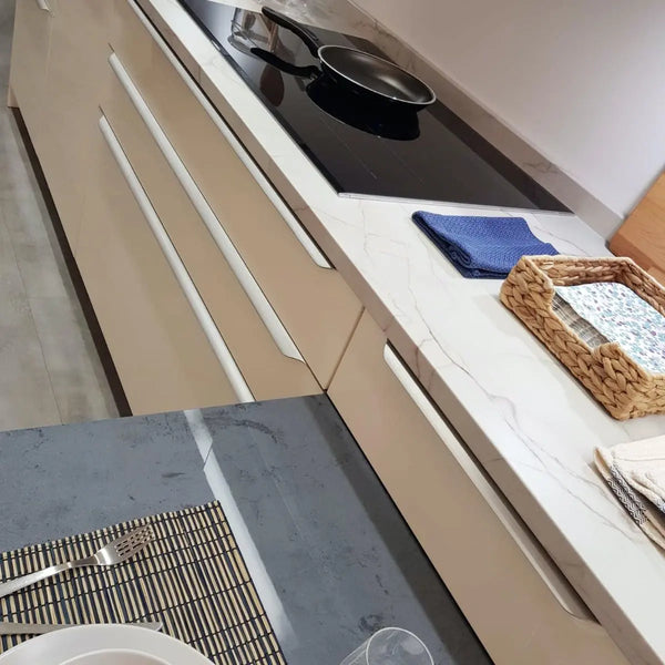 Mâner mobilier Viefe Vector, oțel inoxidabil, 247 mm - imagine 2