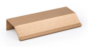 Mâner mobilier Viefe Wing, alamă cava periată, 100 mm (interax 64 mm) - imagine 5