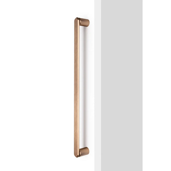 Mâner spațial Viefe Fase Big, alamă cava periată, 508 mm (interax 480 mm) - imagine 3