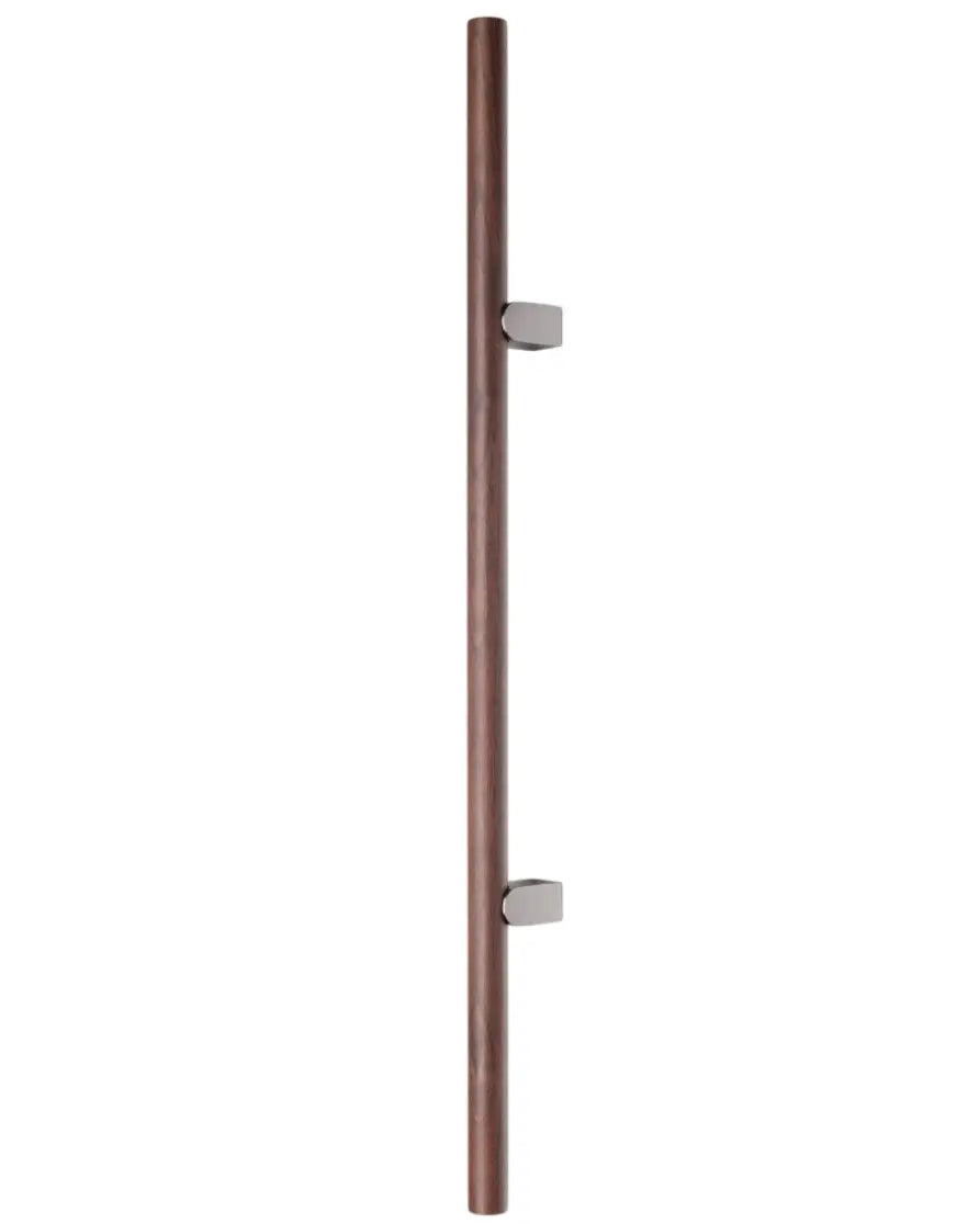 Mâner spațial Viefe Kumo Wood Big One, nuc și oțel inoxidabil, 1596 mm (interax 1056 mm)