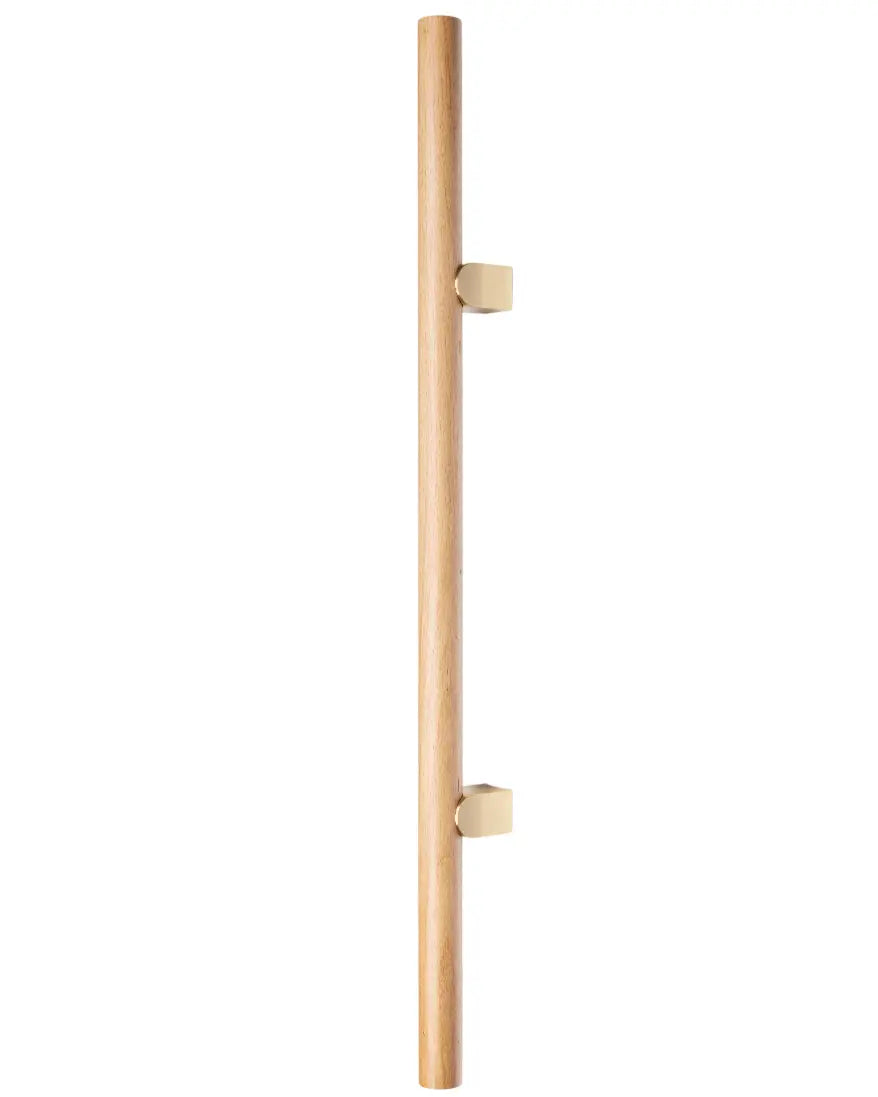 Mâner spațial Viefe Kumo Wood Big One, stejar și alamă periată, 878 mm (interax 448 mm)