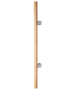 Mâner spațial Viefe Kumo Wood Big One, stejar și oțel inoxidabil, 878 mm (interax 448 mm)