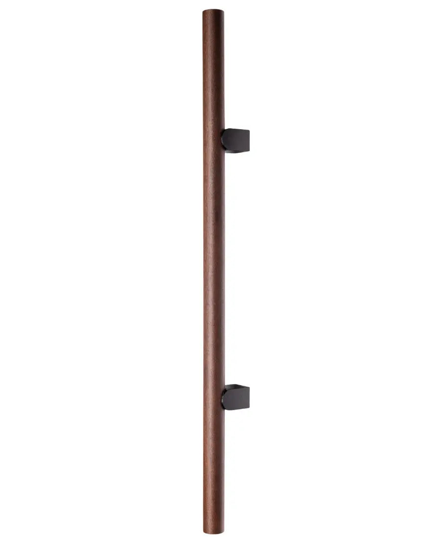 Mâner spațial Viefe Kumo Wood Big, nuc și negru titan, 610 mm (interax 320 mm)