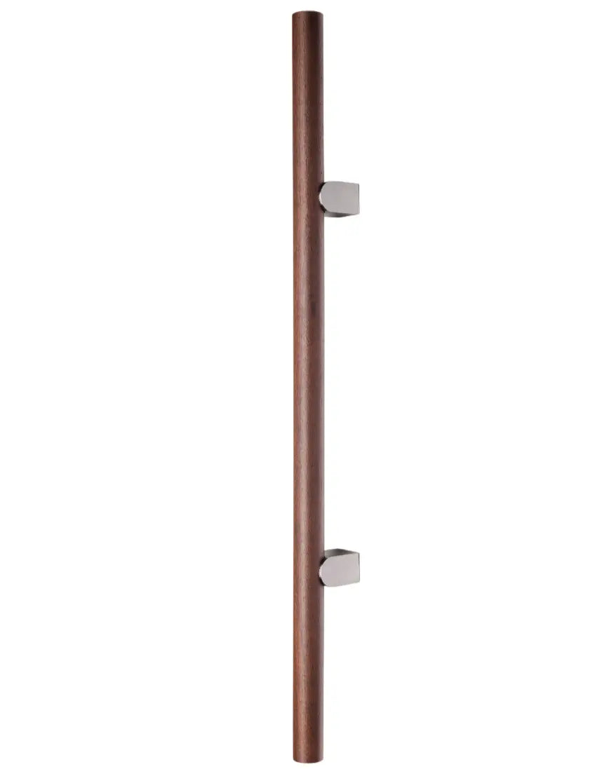 Mâner spațial Viefe Kumo Wood Big, nuc și oțel inoxidabil, 610 mm (interax 320 mm)