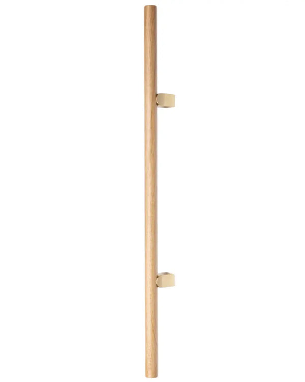 Mâner spațial Viefe Kumo Wood Big, stejar și alamă periată, 1010 mm (interax 640 mm)