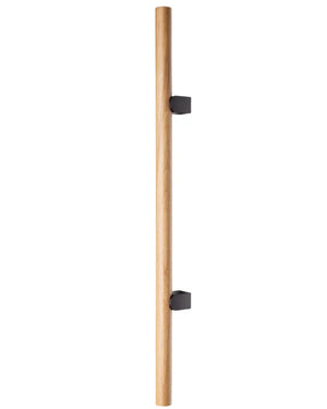 Mâner spațial Viefe Kumo Wood Big, stejar și negru titan, 610 mm (interax 320 mm)